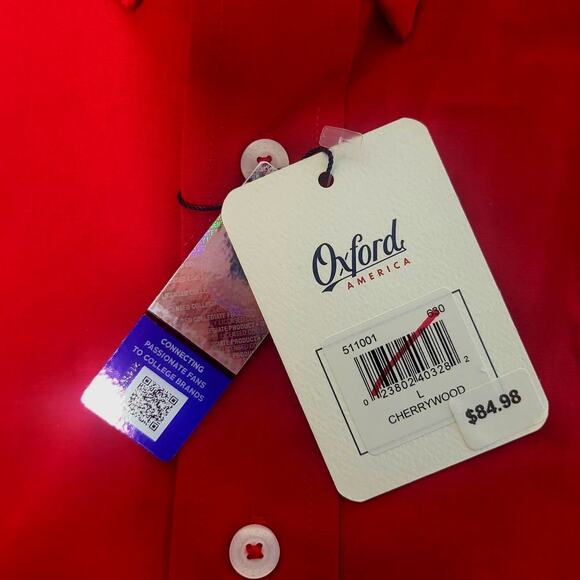 NEW SCU SANTA CLARA UNIVERSITY LONG SLEEVE DRESS SHIRT - L - Picture 4 of 7